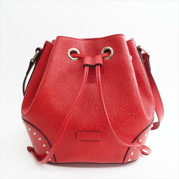 【ほぼ新品】GUCCIグッチ354229レザーレディースバッグショルダーバッグ【中古】