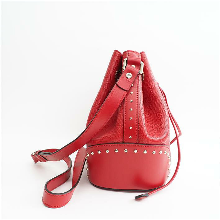 【ほぼ新品】GUCCIグッチ354229レザーレディースバッグショルダーバッグ【中古】