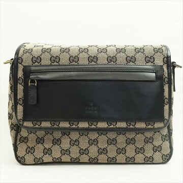 【美品】GUCCIグッチGGキャンバス019.0375GGキャンバス×レザーレディースバッグショルダーバッグ【中古】