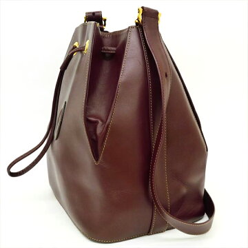 【美品】CARTIERカルティエマストラインレザーレディースバッグショルダーバッグ【中古】