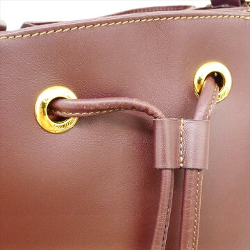 【美品】CARTIERカルティエマストラインレザーレディースバッグショルダーバッグ【中古】