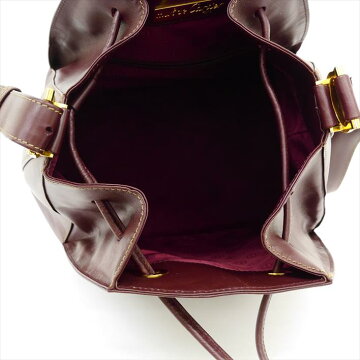 【美品】CARTIERカルティエマストラインレザーレディースバッグショルダーバッグ【中古】