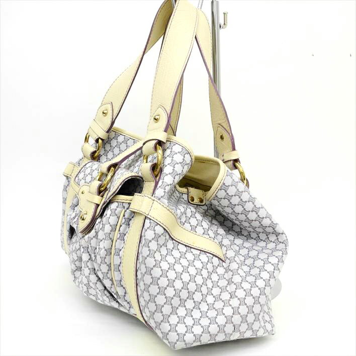 [Beauty goods] CELINE Celine pineapple SC-SA-1026 canvas × leather women's bag shoulder bag [pre]