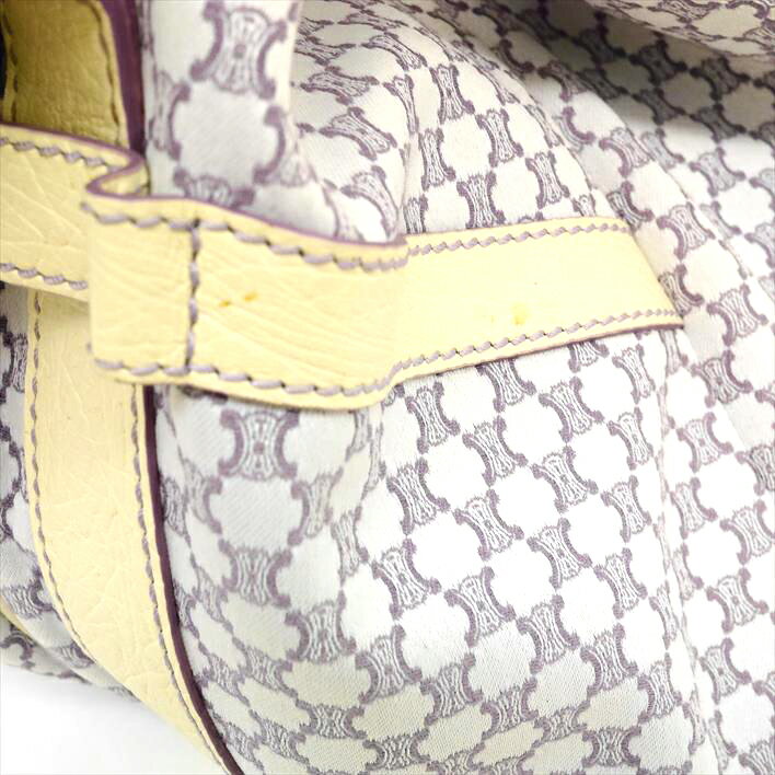 [Beauty goods] CELINE Celine pineapple SC-SA-1026 canvas × leather women's bag shoulder bag [pre]