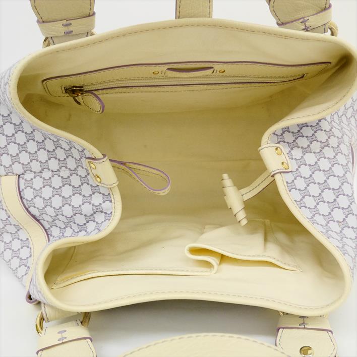 [Beauty goods] CELINE Celine pineapple SC-SA-1026 canvas × leather women's bag shoulder bag [pre]