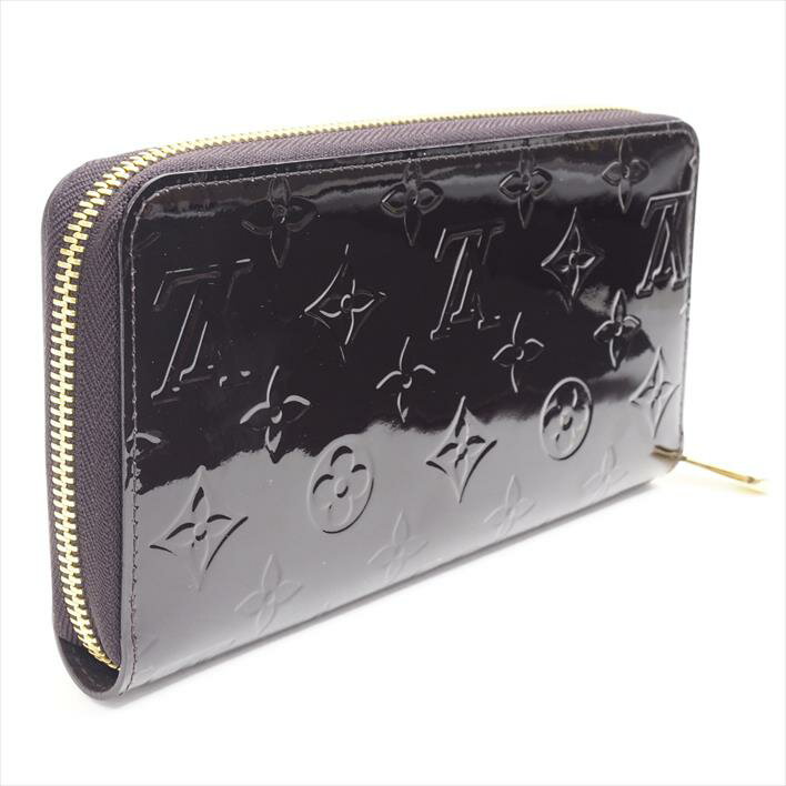 【美品】LOUISVUITTONルイヴィトンジッピーウォレットモノグラム・ヴェルニM90416ヴェルニ・レザーレディース財布長財布(小銭入れあり)【中古】
