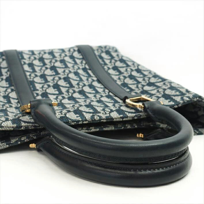 [美 品] ChristianDior Christian Dior Trotter canvas × leather women's bag tote bag [pre]