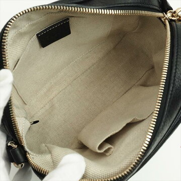 【美 品】 GUCCI Disco bag with Gucci fringe Soho 308364 · 498879 Calf leather ladies' bag shoulder bag 【pre-owned】