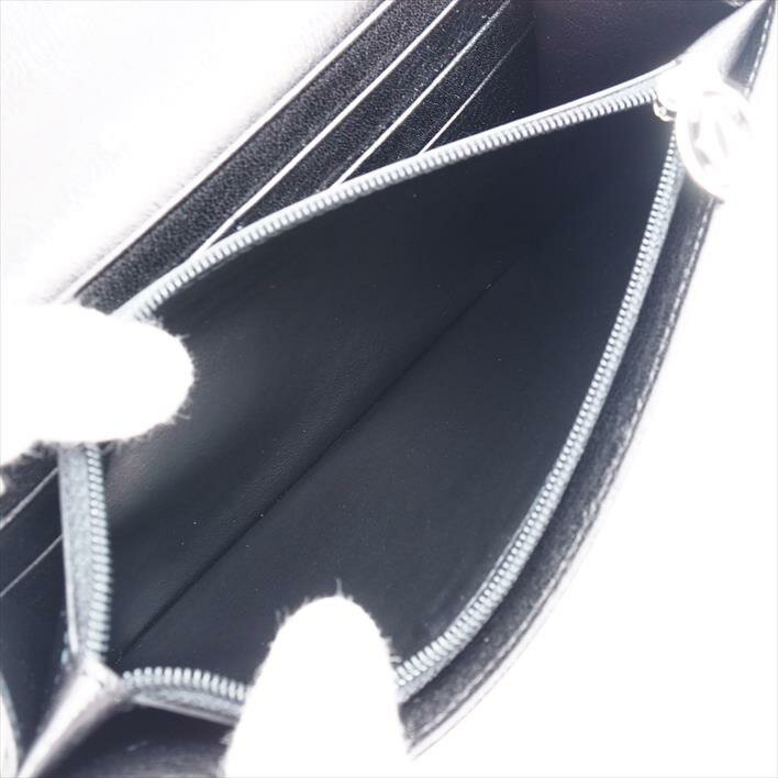 [Almost new] CARTIER Cartier Marcello de Cartier Marcello line L3000911 Buffalo leather mens purse wallet (with coin purse) [pre]