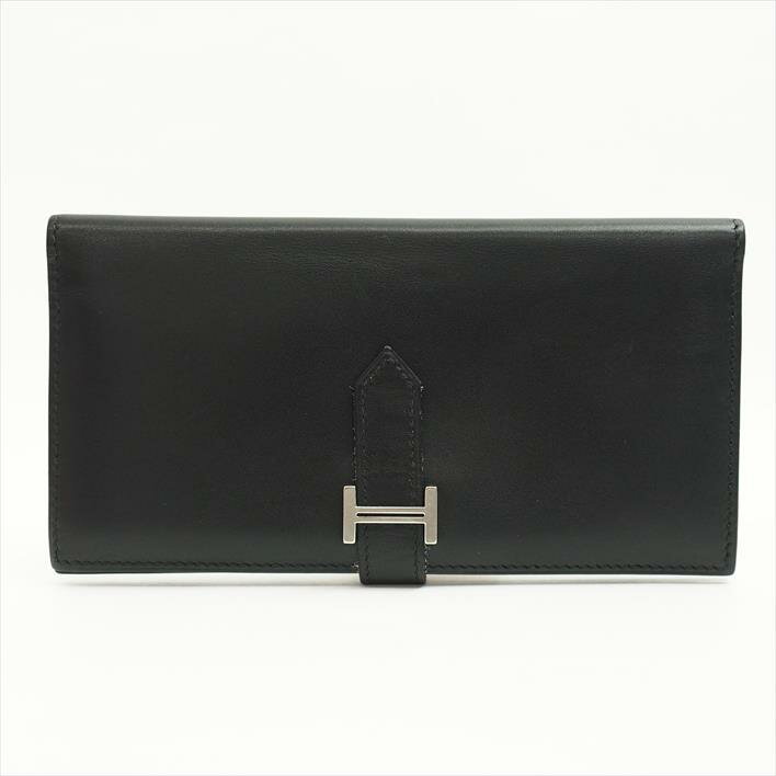 HERMES HERMES BEAN LEATHER WOMEN'S Wallet Purse (with coin purse) [pre]