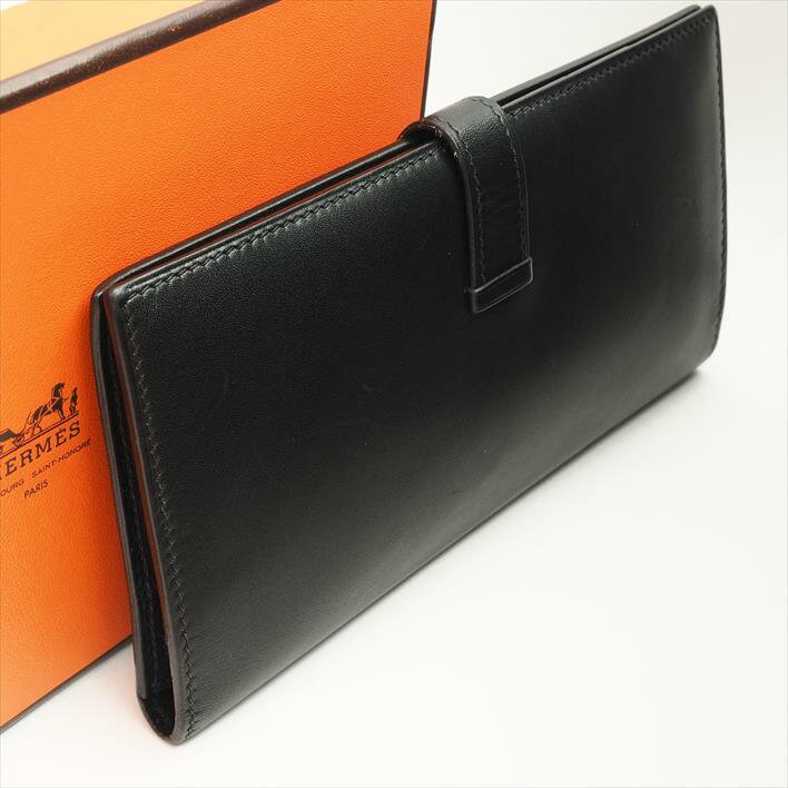 HERMES HERMES BEAN LEATHER WOMEN'S Wallet Purse (with coin purse) [pre]