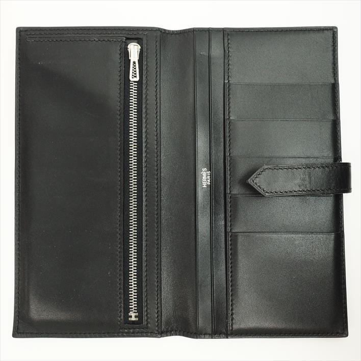 HERMES HERMES BEAN LEATHER WOMEN'S Wallet Purse (with coin purse) [pre]