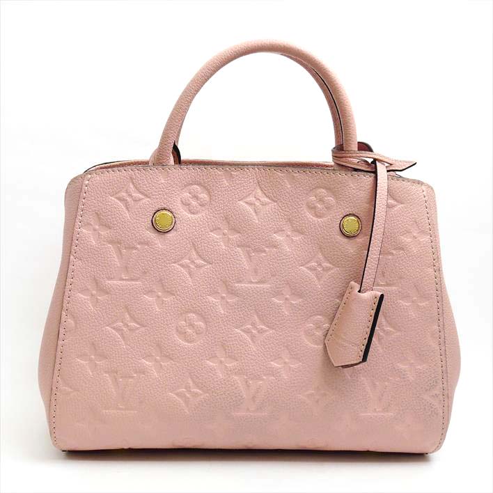 【美品】LOUISVUITTONルイヴィトンモンテーニュBBモノグラム・アンプラントM43730モノグラム・アンプラントレザーレディースバッグハンドバッグ【中古】