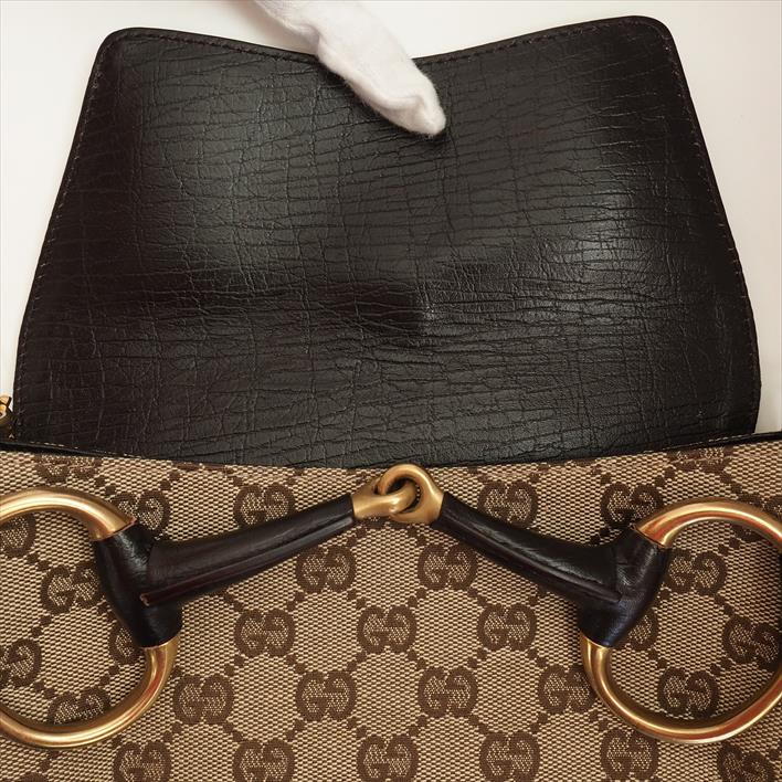 GUCCI Gucci Horse Bit Chain Bag Clutch Bag Party Bag GG Campus 114923213317GG Campus x Leather Ladies' Bag Shoulder Bag [Pre]