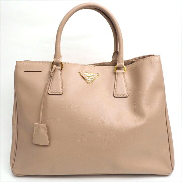 【美品】PRADAプラダガレリアサフィアーノBN1844サフィアーノレザーレディーストートバッグ【中古】