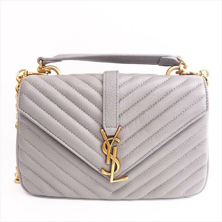 Yves Saint Laurent, Bags, White And Gold Ysl Clutch Bag