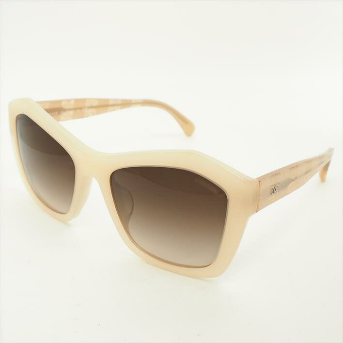 CHANELシャネルサングラスアイウェアレース柄ボーダーラインココマーク5296-Aプラスチックブランド雑貨眼鏡【中古】