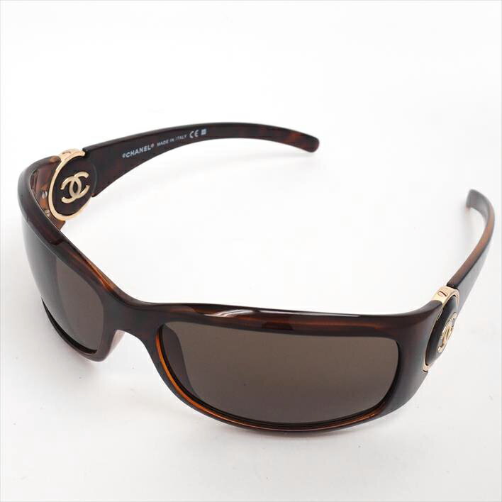 CHANEL Chanel Sunglasses Eyewear Side Logo Tortoise Court Coco Mark 6030 Plastic brand miscellaneous glasses [pre]