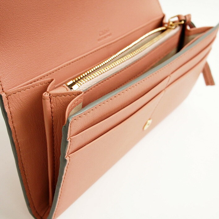 Chloeクロエポピー折りフラップ財布【中古】