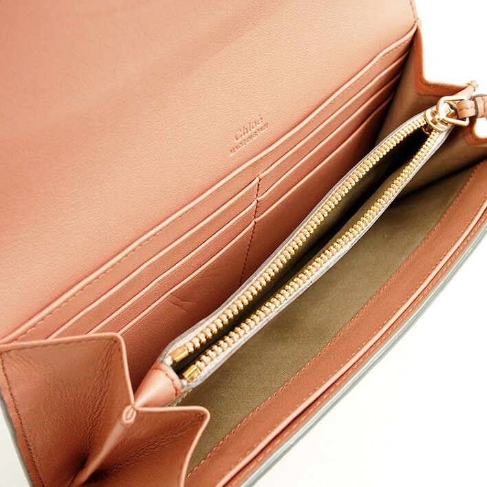 Chloeクロエポピー折りフラップ財布【中古】