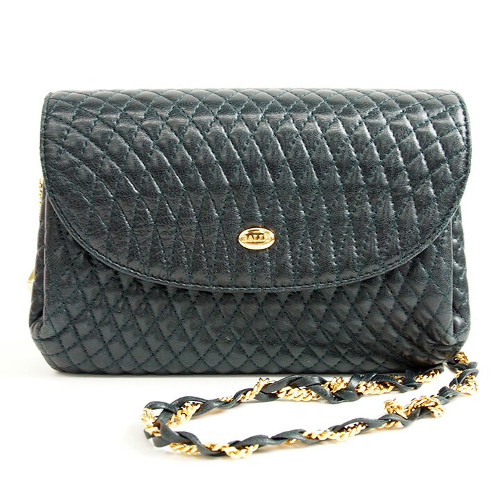 BALLYバリーキルティングポシェットワンショルダーバッグ【中古】