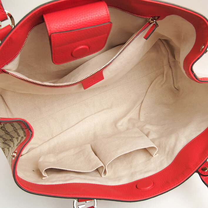 GUCCIグッチGGキャンバスハンドバッグ【中古】