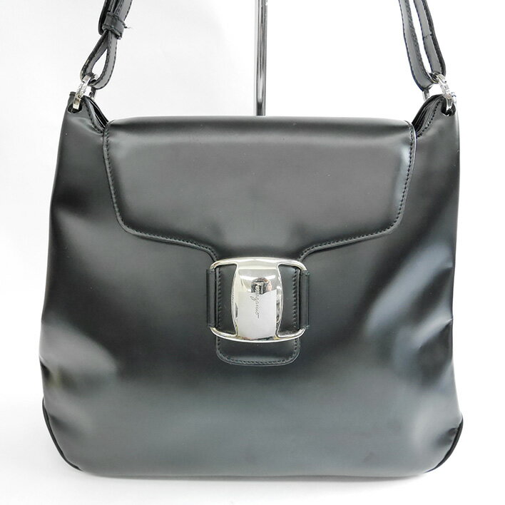 FerragamoフェラガモレザーワンショルダーバッグショルダーバッグAT-217169【中古】