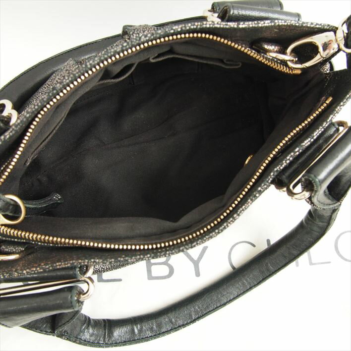 SEEBYCHLOEシーバイクロエ２WAYショルダーバッグ黒×ラメハンドバック