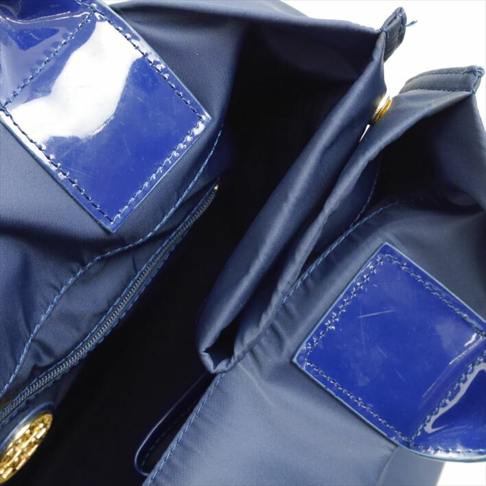 ToryBurchトリーバーチレザートートバックブルー
