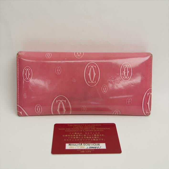 Cartierカルティエマストラインハッピーバースデイインターナショナルワレット【中古】