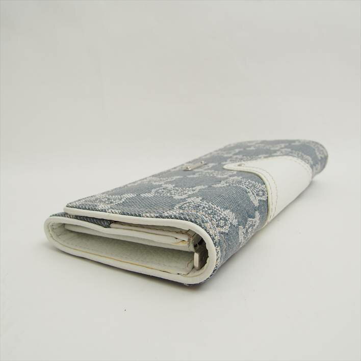 CELINEセリーヌマカダムラインデニム長財布【中古】