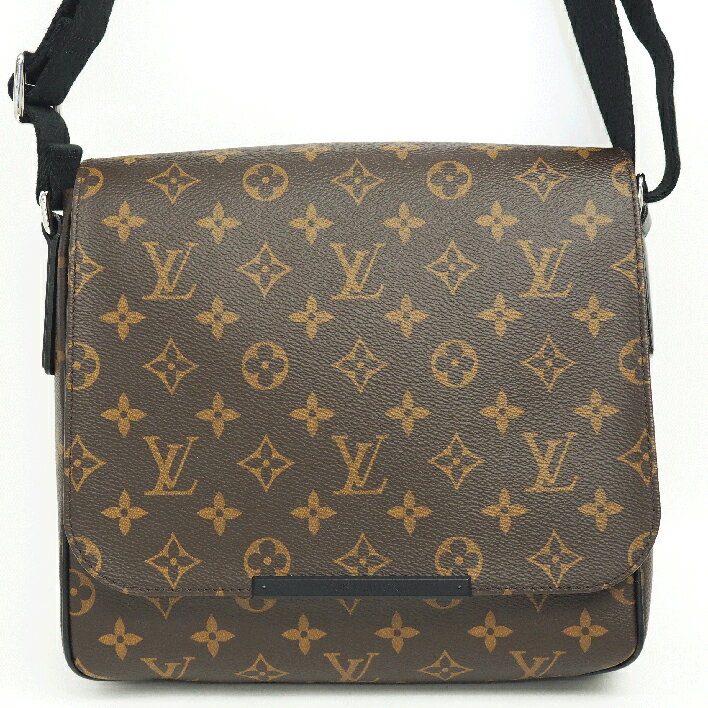 【返品OK】 ルイヴィトン ショルダーバッグ ディストリクト PM モノグラムマカサー M40935 カラー ブラウン×ブラック ブランド LOUIS VUITTON ギフト プレゼント 美品 中古のサムネイル