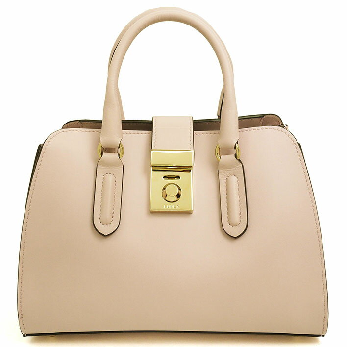 【返品OK】 フルラ ハンドバッグ 2WAY ショルダーバッグ トートバッグ S ゴールド金具 ミラノ レザー ピンク ブランド FURLA ギフト プレゼント 新品同様 送料無料 中古のサムネイル