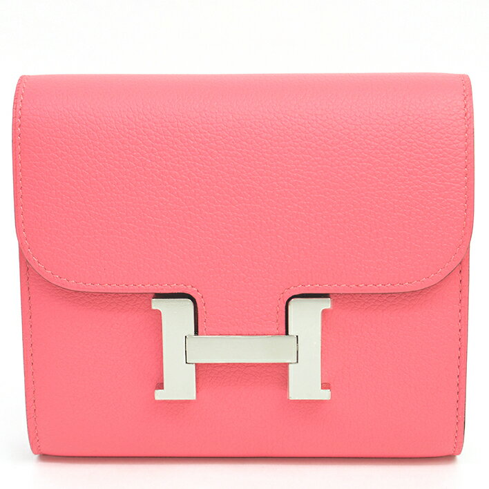 【返品OK】 【中古】エルメス コンパクト ウォレット シルバー金具 コンスタンス H073631CK8W 【二つ折り財布】【未使用品・新古品】のサムネイル