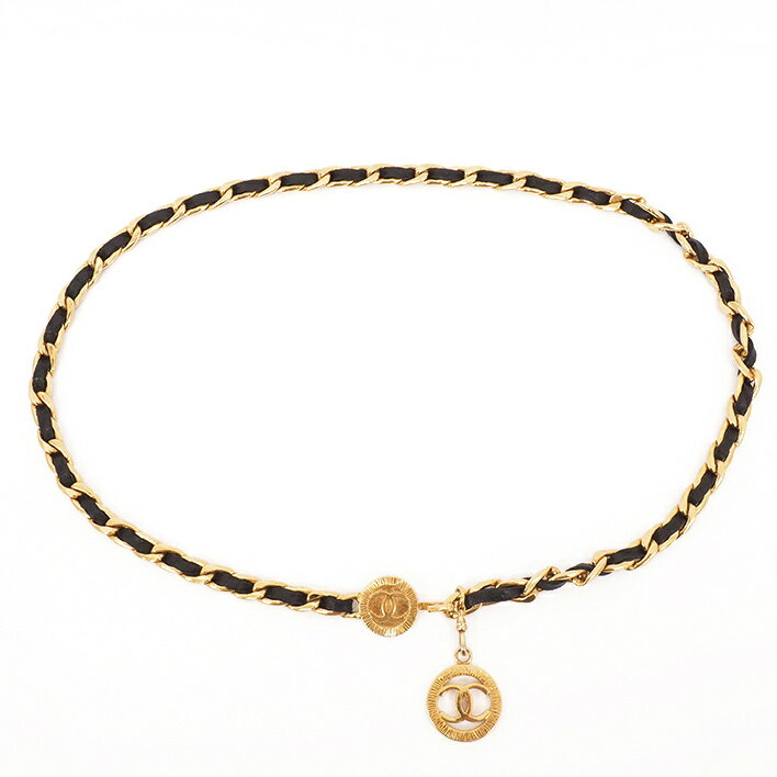 【返品OK】 シャネル チェーンベルト ゴールド金具 CC ココマーク レディースベルト【小物・雑貨】【美品】