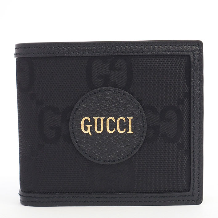 グッチ 革二つ折り財布 メンズ 【返品OK】【美品】グッチ オフ ザ グリッド Gucci Off The Grid コインウォレット GGナイロン 625574・496334 メンズ【二つ折り財布】