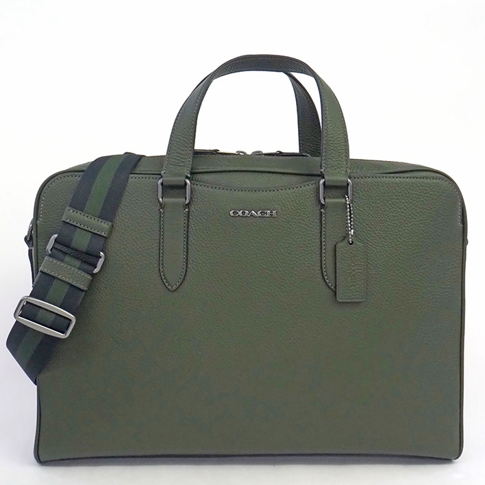 【返品OK】【新品同様】コーチ ラインストラップ付 ブリーフ バッグ メンズ 【ビジネスバッグ・ブリー..