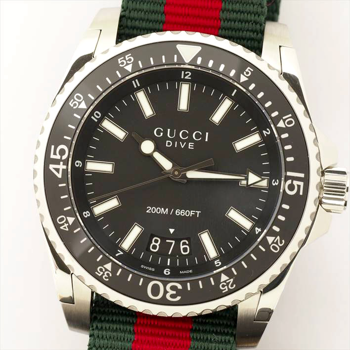 【ポイント3倍】GUCCIダイブDIVE腕時計中古