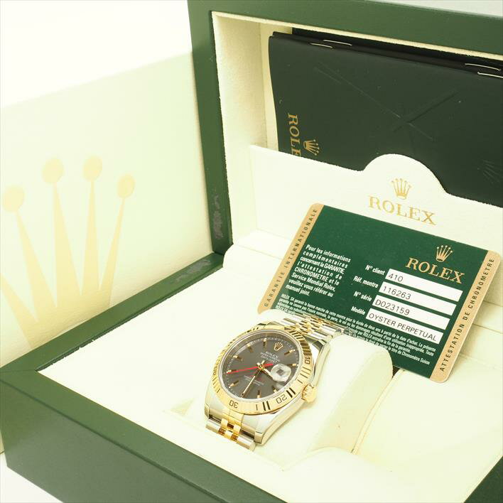 ROLEXロレックスデイトジャストターノグラフ116263D023159(2005年製造)【新品仕上げ済み・中古】腕時計