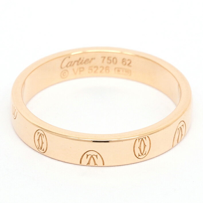 【返品OK】 カルティエ 指輪 リング ハッピーバースデー ロゴリング 18金ピンクゴールド 62 ブランド Cartier 送料無料 中古 ギフト プレゼント 新品仕上げ済みのサムネイル