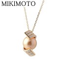 ミキモト ゴールデンパール ダイヤ ネックレス パール10.4mm K18YG 40cm 新品仕上げ済 MIKIMOTO【中古】1703113023