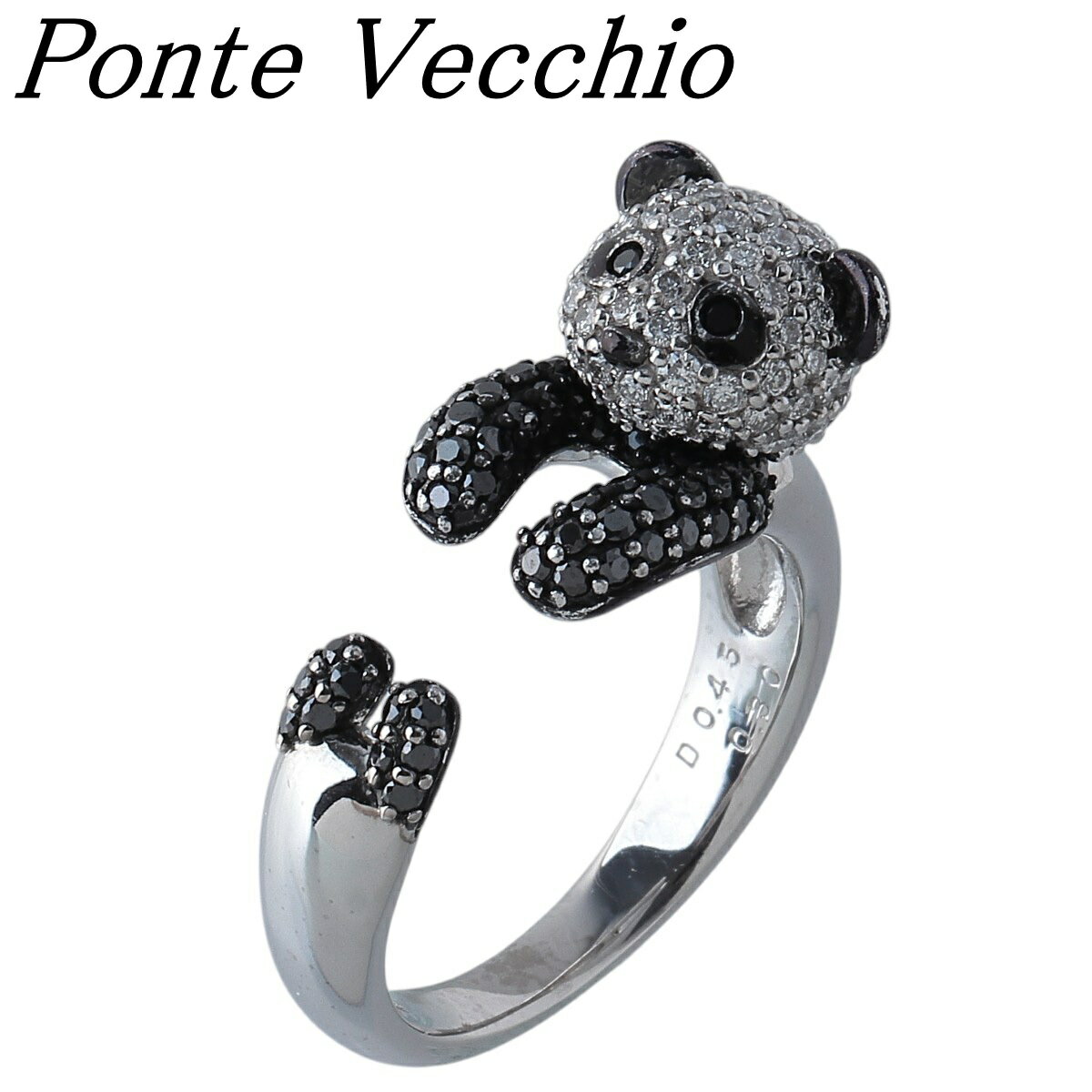 ݥƥ֥åѥ󥰥ߥåƥԥǥ0.45ct֥å0.30ct10K18WGʻž夲PonteVecchioPVš21689