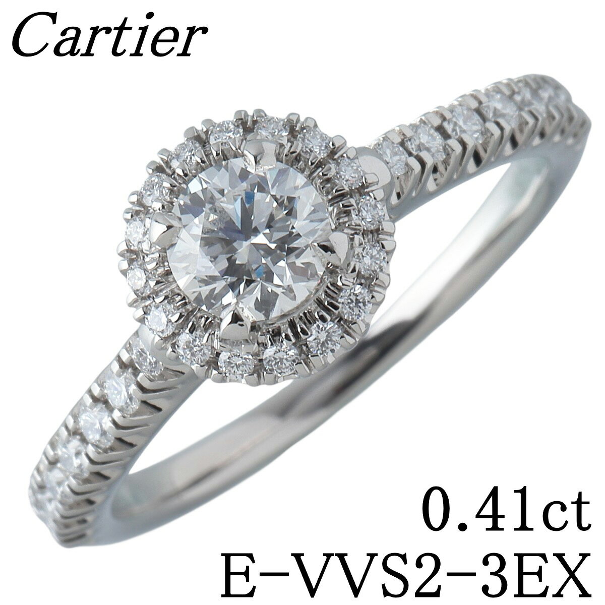 ƥǥƥͥơ󥰥0.41ctE-VVS2-3EX#51Pt950ݾڽ(2022ǯ)GIAȢʻž夲Cartierš21832