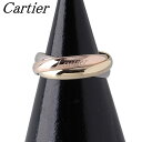 カルティエ トリニティ リング スリーカラー #47 SM Au750PG/WG/YG 新品仕上げ済 Cartier【中古】22842