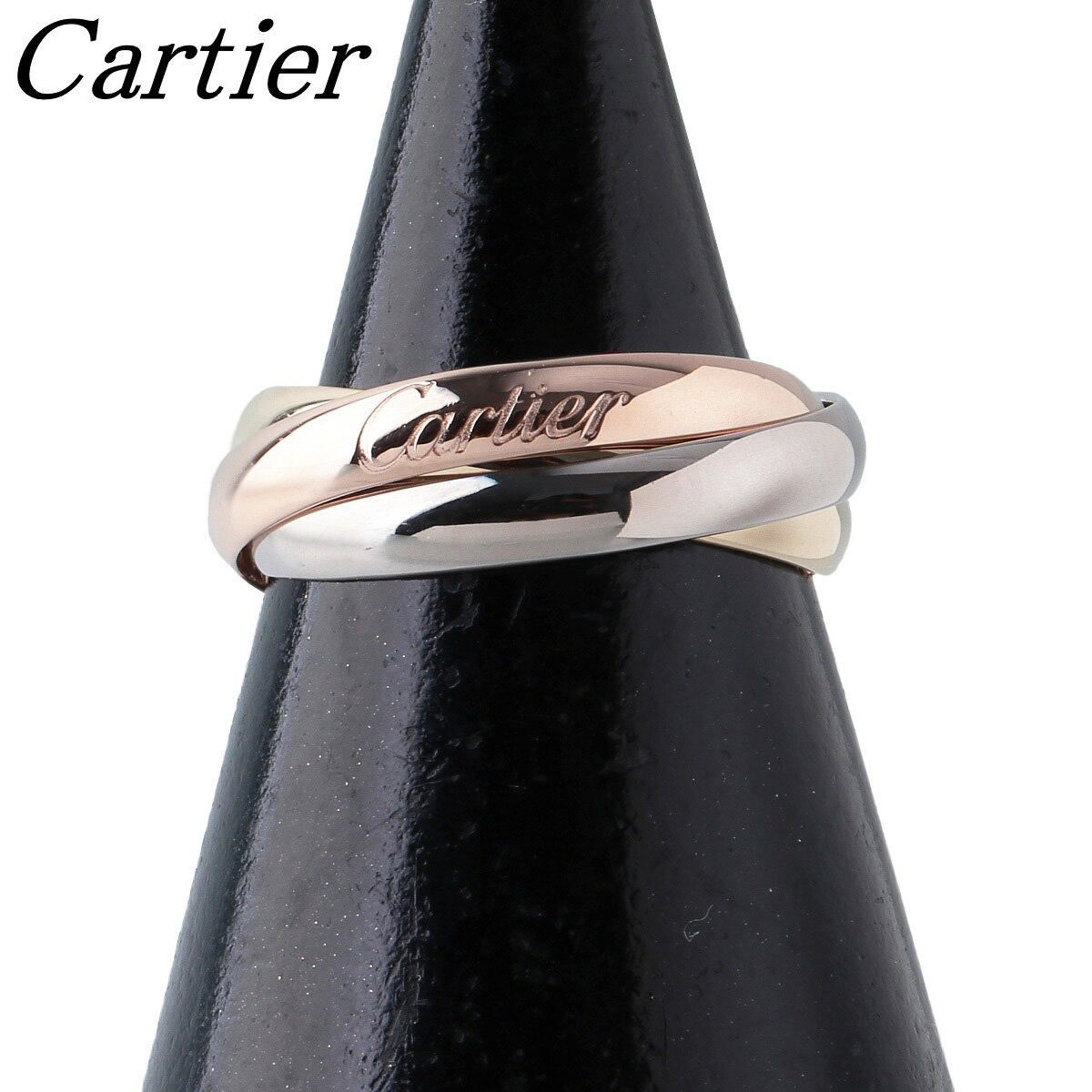 カルティエ トリニティ リング SM #47 Au750PG/WG/YG スリーカラー 新品仕上げ済 Cartier【中古】23879のサムネイル