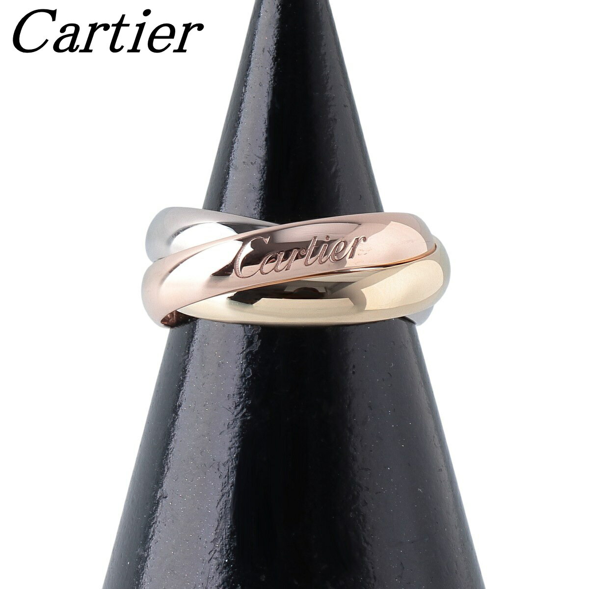カルティエ トリニティ リング MM クラシック #48 幅3.4mm Au750PG/WG/YG スリーカラー 新品仕上げ済 Cartier【中古】24033のサムネイル