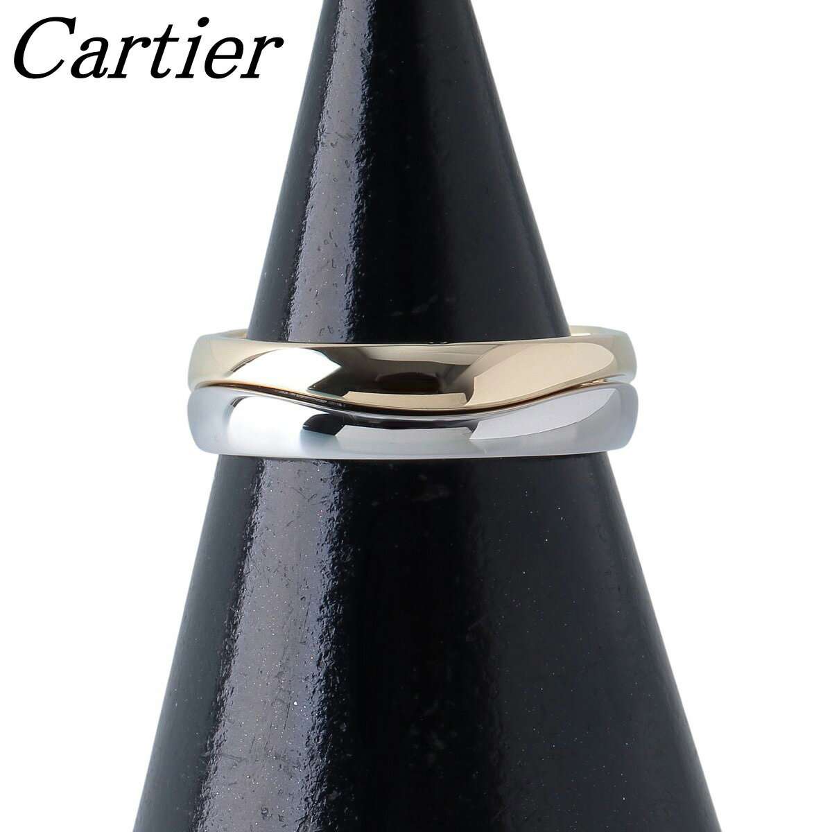カルティエ ラブミー リング 幅5.2mm #54 750YG/WG 新品仕上げ済 Cartier【中古】24141