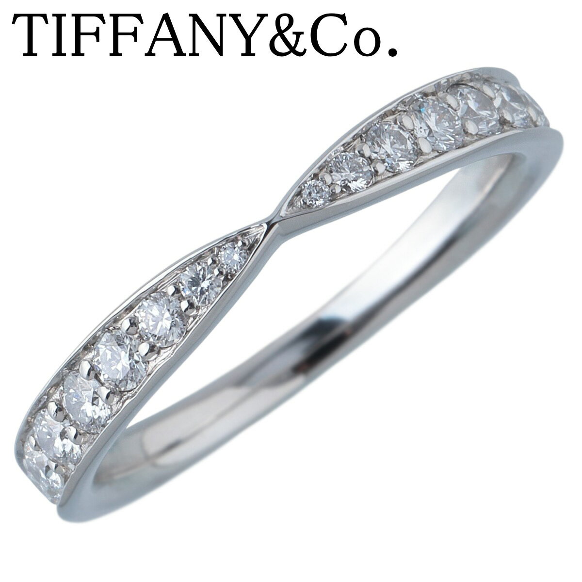 ティファニー ハーモニー ダイヤ リング ビーズセット 4号強 Pt950 新品仕上げ済 TIFFANY【中古】25035