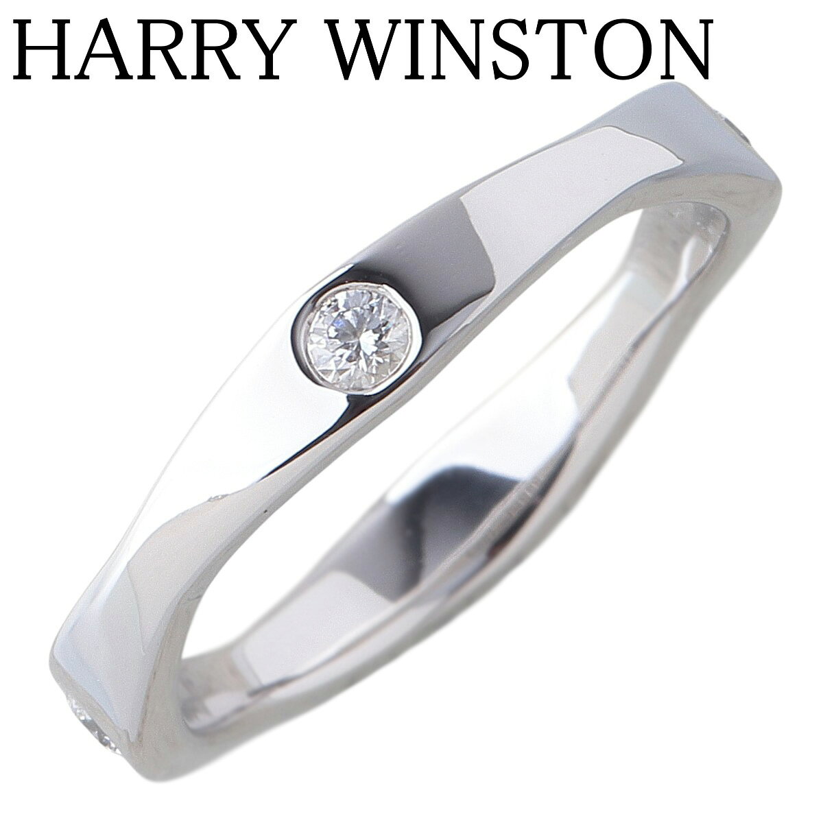 希少♡新品の最安値！】HARRY WINSTONプレーンラウンド バンド19号