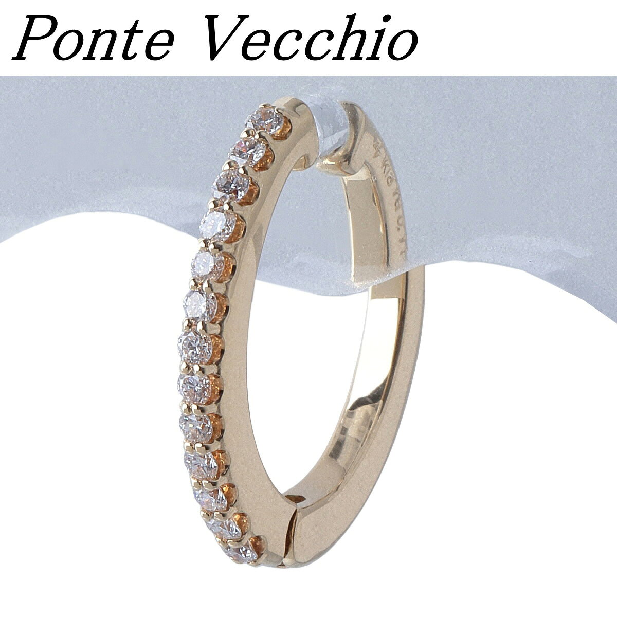 商品詳細 【ブランド名】ポンテヴェキオ　Ponte&nbsp;Vecchio　PV【商品名】フープ　ダイヤ　イヤーカフ　イヤリング　シングル【型番】GL0025V110WDYG【定価】182,600円【素材】K18　YG　イエローゴールド【サイズ】縦16.3mm×横1.8mm×奥行12.3mm【重量】1.8g【宝石】ダイヤモンド0.11ct【付属品】保証書(2023年6月銀座並木通り　折れあり)【管理番号】0807RU126DB27007【商品状態】ポンテヴェキオのダイヤイヤーカフのシングルです。新品仕上げ済のためとても綺麗な状態ですが、取り切れない細かいキズはご了承ください。【注意書き】モニターの発色具合により異なって見える事があります。